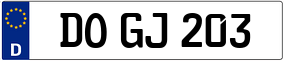 Trailer License Plate